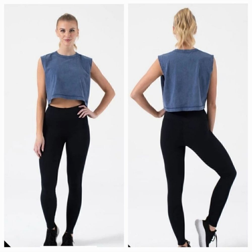 NEW NUX Active Los Angeles Ella Tank HD in Blue Size Medium